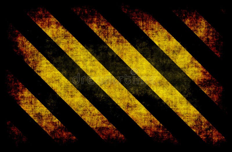 Black Yellow Hazard Stripes stock illustration