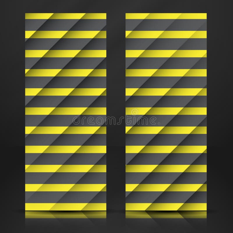 Black and Yellow Striped Background. Stock Vector Illustration of