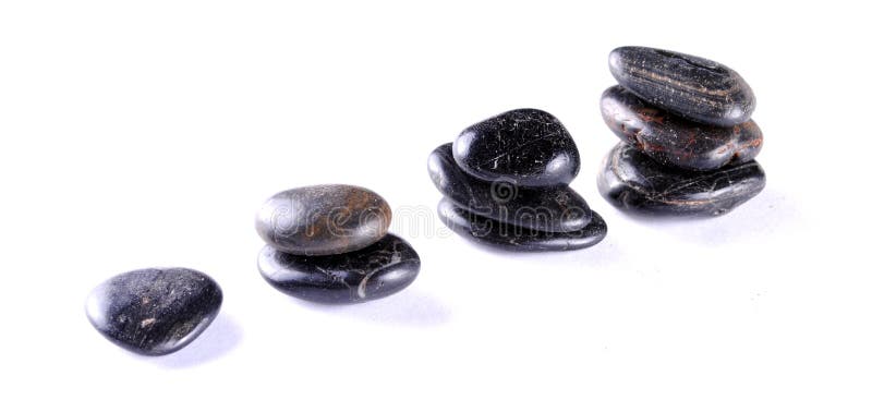 Black zen stones