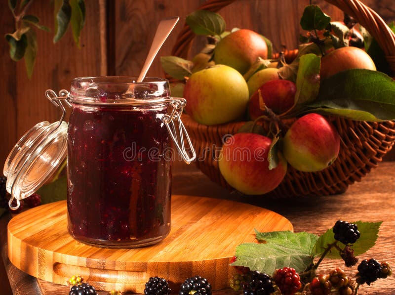 Blackberry & Apple Jam stock photo. Image of orchard 15847434