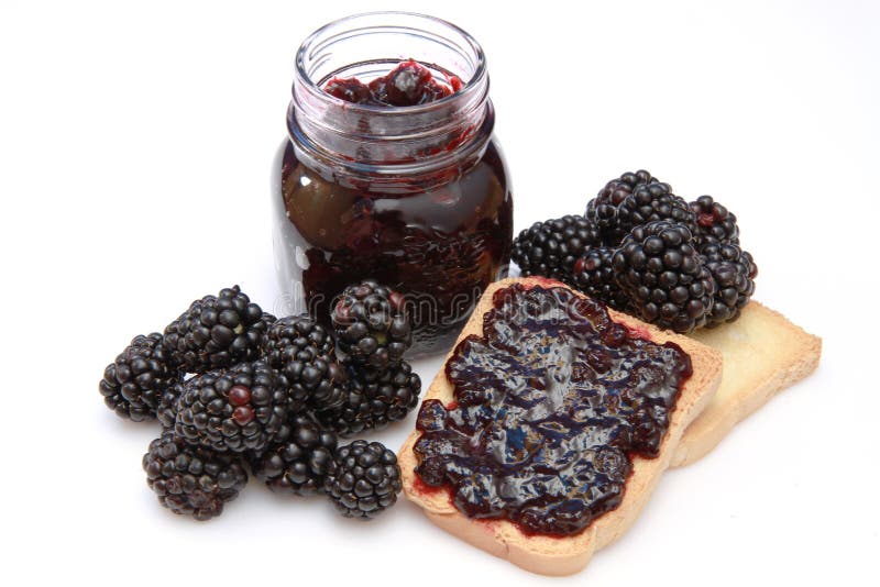 Blackberry jam stock image. Image of delicious, close 14858755