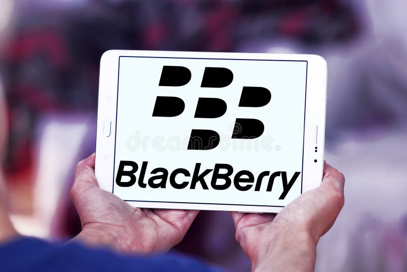 Blackberry logo editorial stock image. Image of hardware 97237404