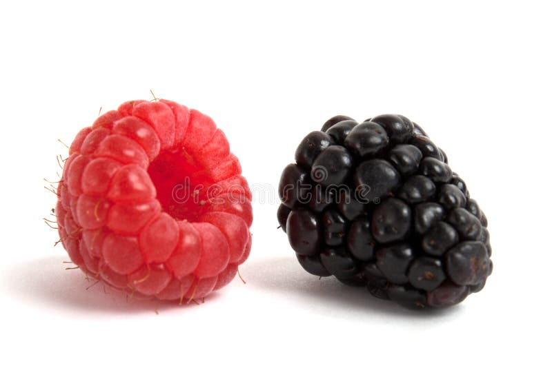 Blackberry and raspberry