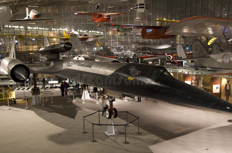 Blackbird US fighter in Museum of Flight Seattle