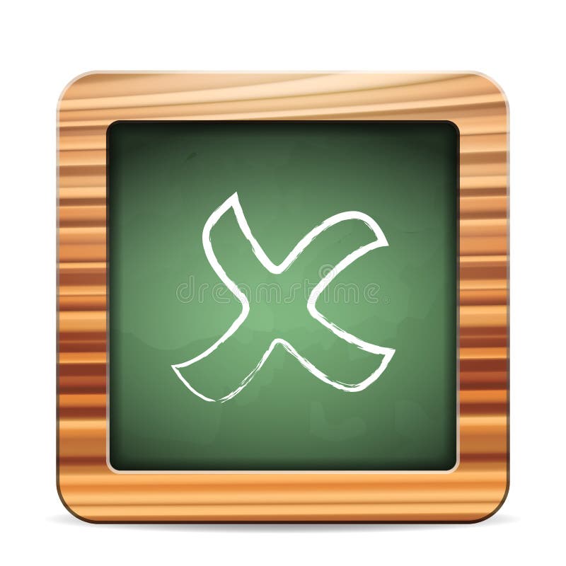 Blackboard close royalty free illustration