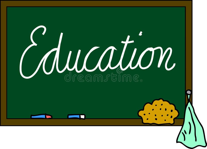 Blackboard Education stock illustration. Illustration of stylized
