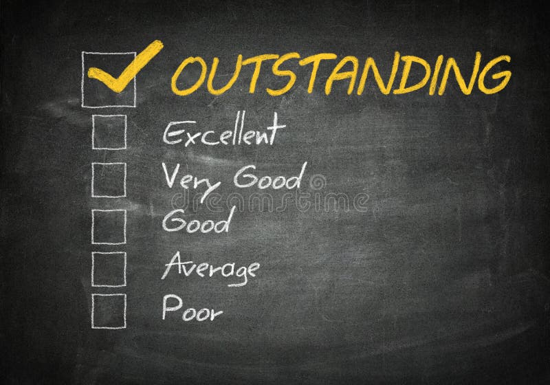 Blackboard Rating vector illustration
