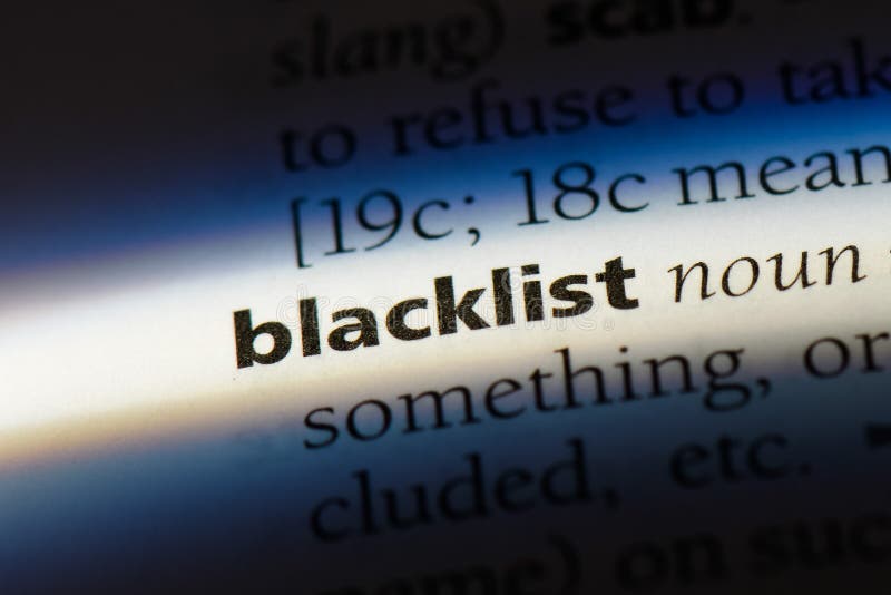 what does it mean to be blacklisted what does it mean to be blacklisted