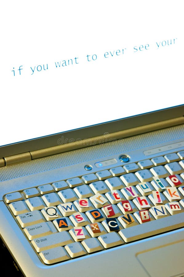 Download Blackmail keyboard concept stock photo. Image of closeup - 17203608