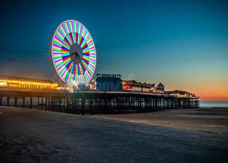 Blackpool Central Pier Big Wheel Stock Photo Image of destination