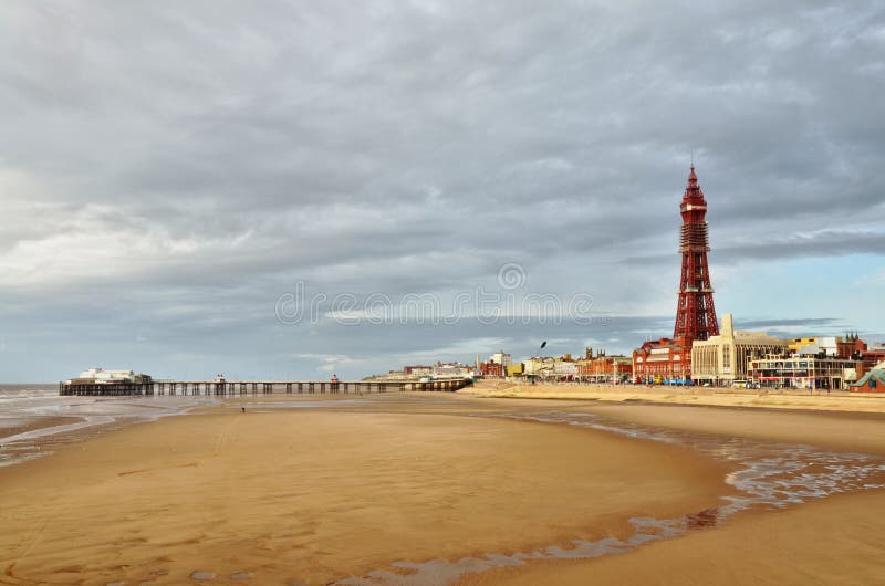 Blackpool Tower from North Pier Stock Image - Image of northwest ...