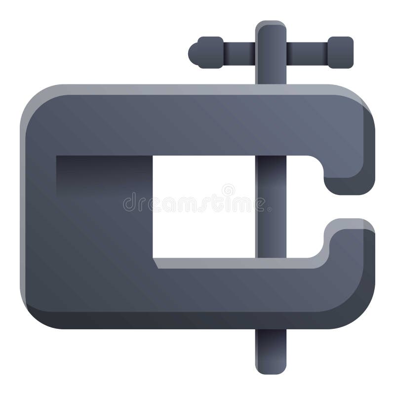 Blacksmith Clamp Icon, Cartoon Style Stock Vector Illustration of
