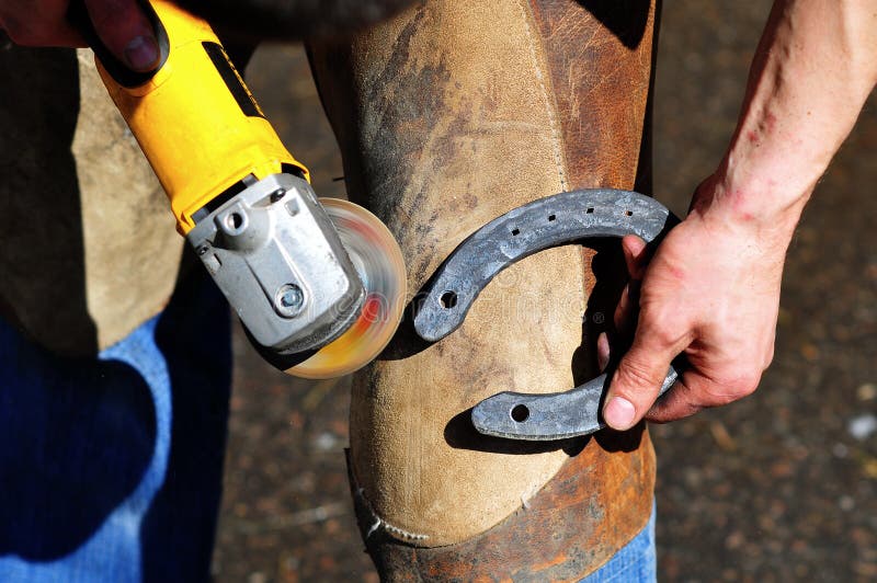 Blacksmith Make a Horseshoe Stock Image Image of equipment, craft