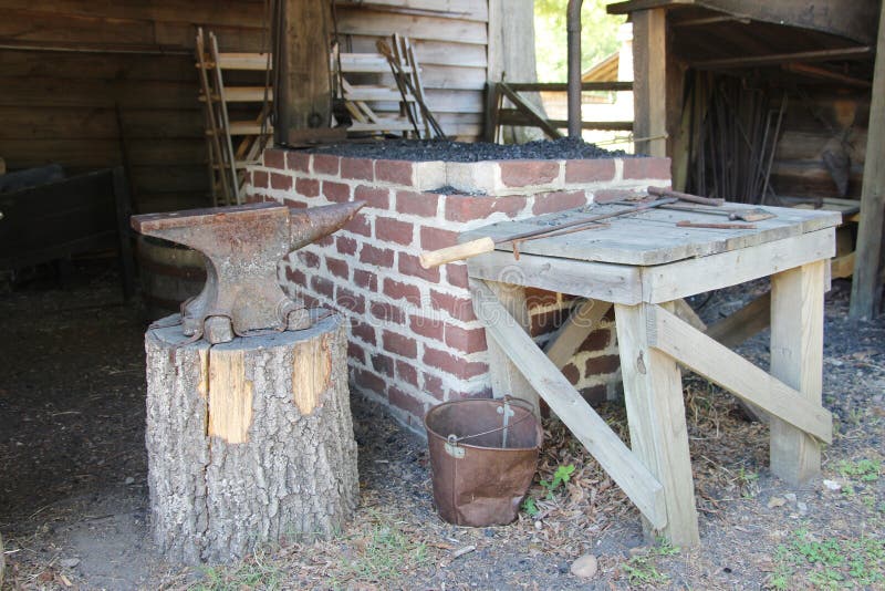 Blacksmith Tools Inside The Smithy Stock Photo Image 56060436
