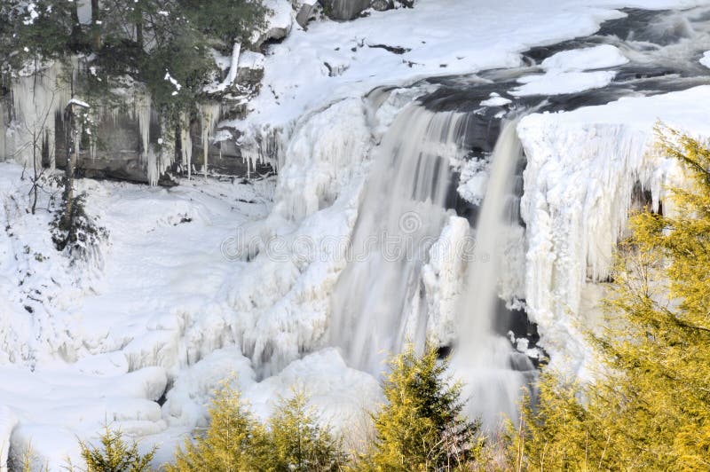 Blackwater Falls, WV, in Winter Horizontal