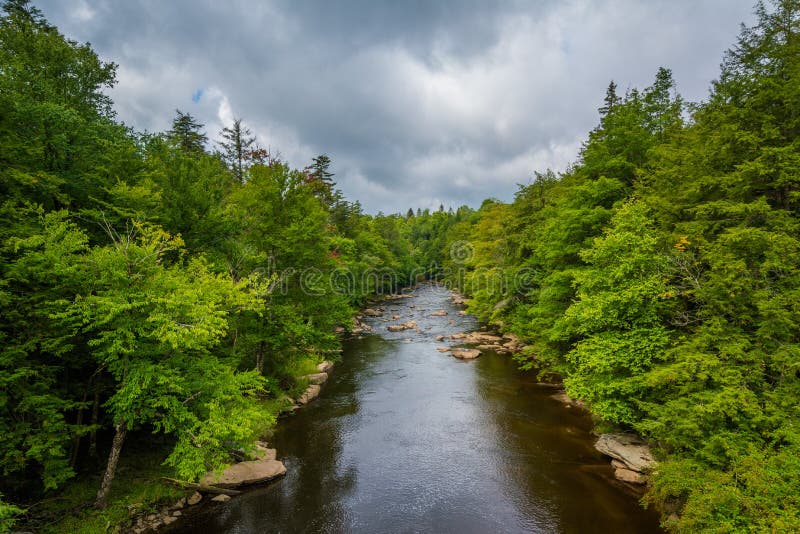 The Blackwater River at Blackwater Falls State Park, West Virginia