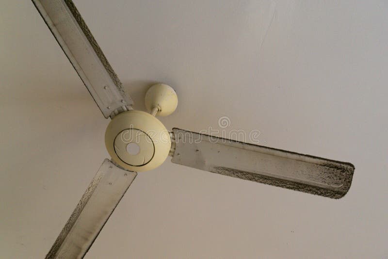 Blade of Ceiling Fan Full with Dust Stock Photo Image of dust