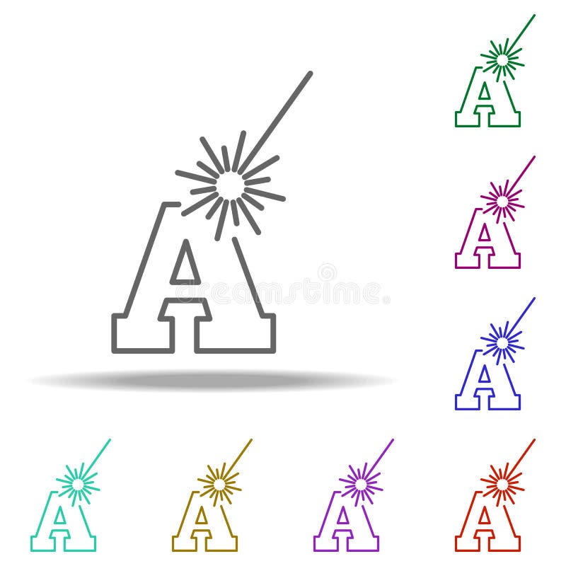Blade icon. Elements of Laser in multi color style icons. Simple icon for websites, web design, mobile app, info graphics royalty free illustration