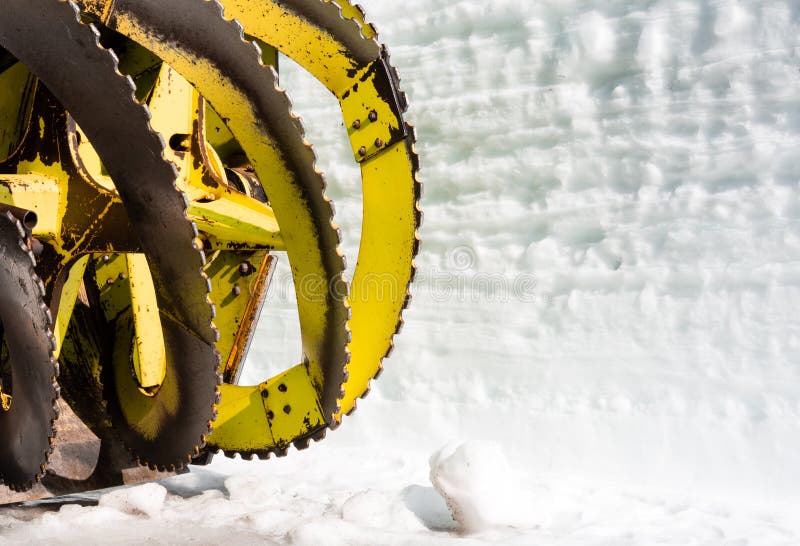 Snowblower blades stock image. Image of snow, blower 41687747