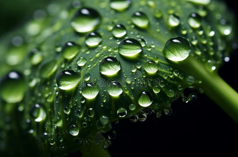 Bladmacrobroccoli. genereren van steun stock illustratie