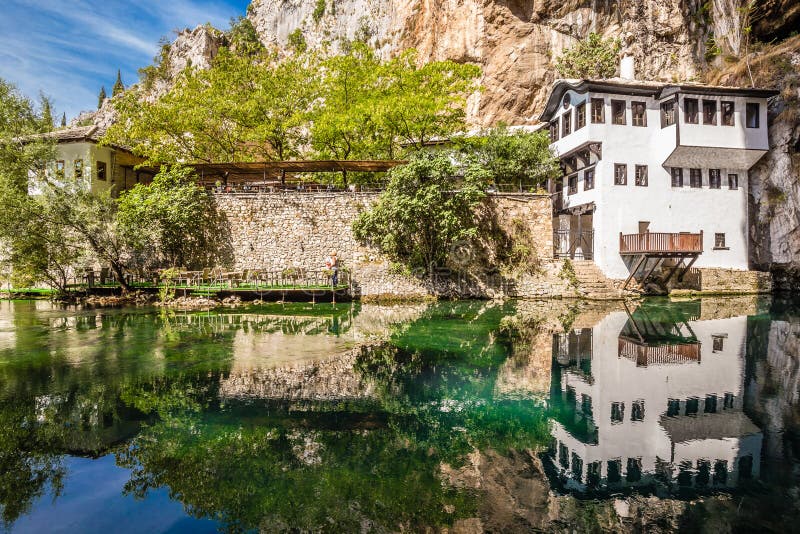 Blagaj Tekke And Buna River-Bosnia and Herzegovina. Blagaj Tekke And Buna River - Herzegovina-Neretva Canton of Bosnia and Herzegovina, Europe royalty free stock photos Blagaj Tekke And Buna River-Bosnia and Herzegovina. Blagaj Tekke And Buna River - Herzegovina-Neretva Canton of Bosnia and Herzegovina, Europe royalty free stock photos