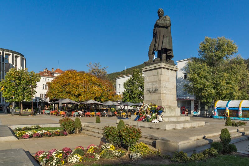 Gotse Delchev monument at The Center of town of Blagoevgrad, Bulgaria stock image Gotse Delchev monument at The Center of town of Blagoevgrad, Bulgaria stock image
