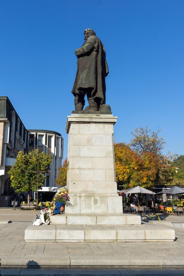 Gotse Delchev monument at The Center of town of Blagoevgrad, Bulgaria royalty free stock photos Gotse Delchev monument at The Center of town of Blagoevgrad, Bulgaria royalty free stock photos