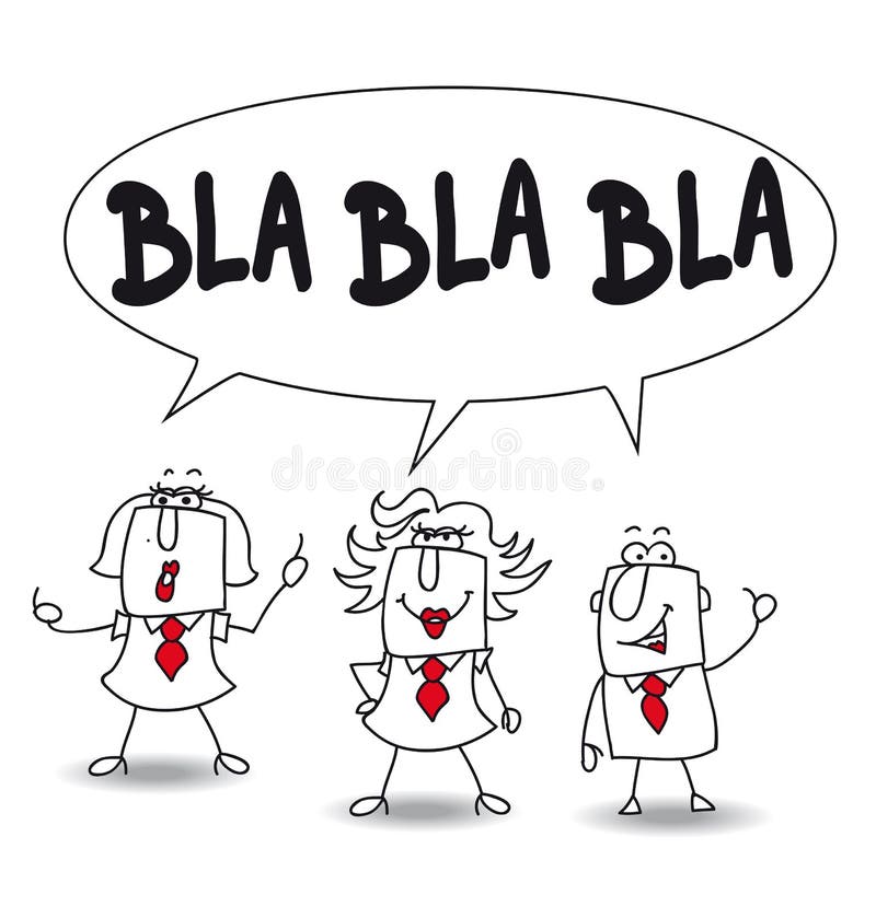 Those persons are speaking but their conversations are boring and without meaningful content. Those persons are speaking but their conversations are boring and without meaningful content