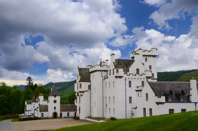 Blair Castle stock photo. Image of medieval, chimneys 51786632