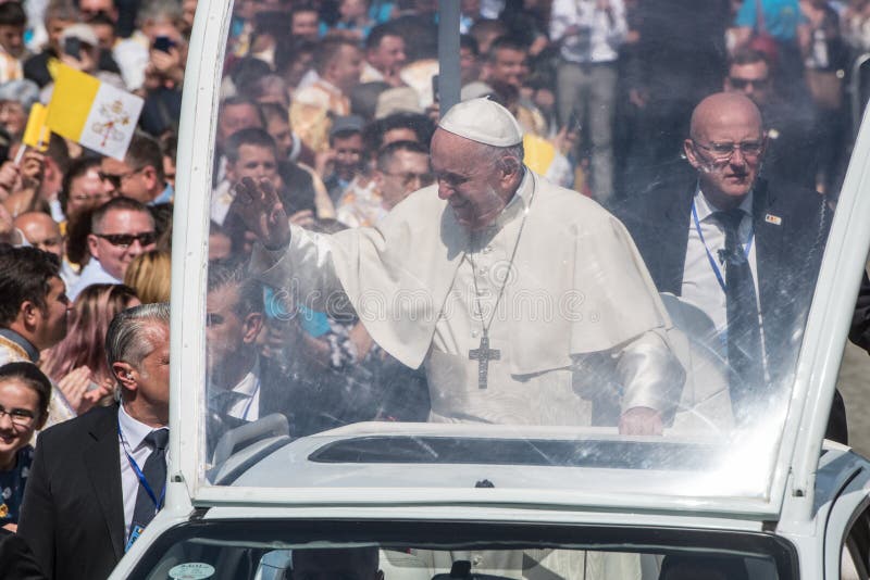 Pope Francis I Blesses the Faithful. Editorial Stock Photo Image of