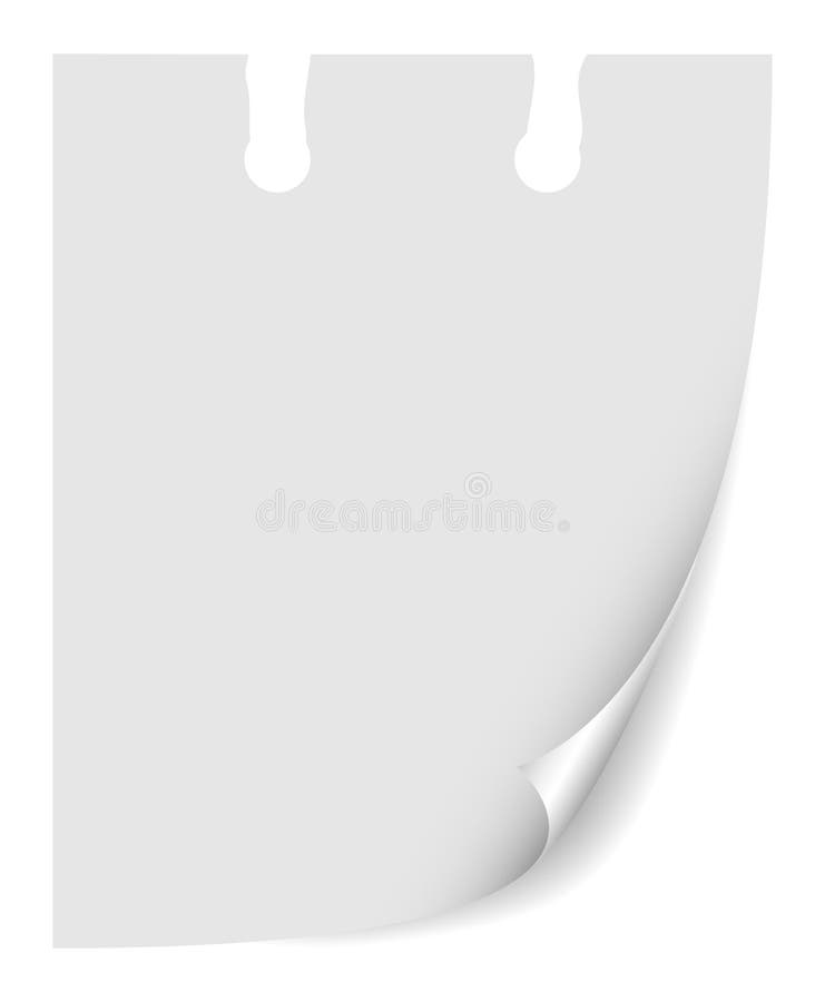 Blanc calendar sheet stock vector. Illustration of closeup - 28866341