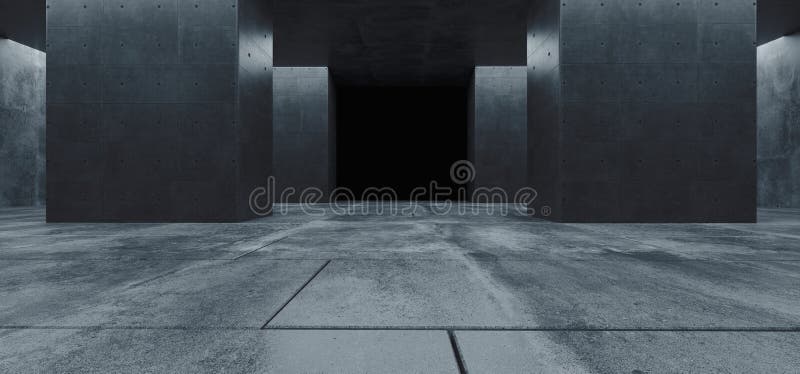 Blanc chaud souterrain Asphalt Room Gallery de Sci fi de plancher de tuiles de colonnes de garage réfléchi grunge concret futuris illustration libre de droits Blanc chaud souterrain Asphalt Room Gallery de Sci fi de plancher de tuiles de colonnes de garage réfléchi grunge concret futuris illustration libre de droits