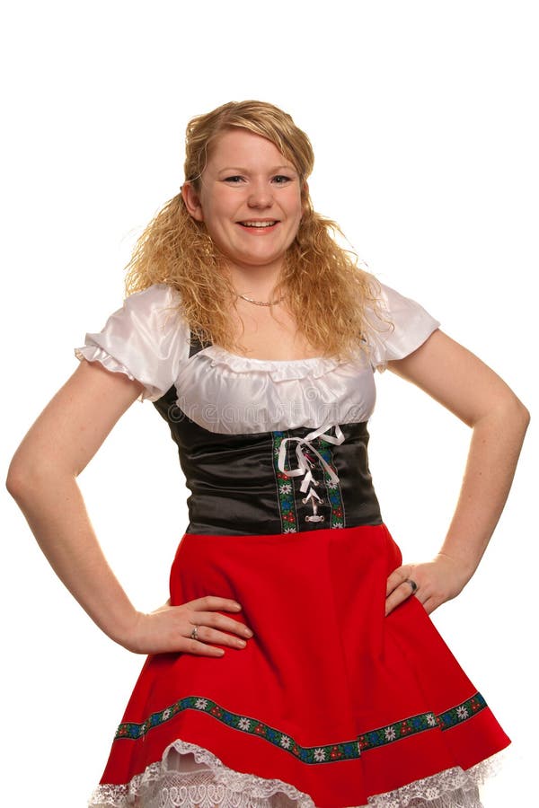 La Fille Allemande Dans L'habillement Traditionnel De Festival Image stock Image du bavarois