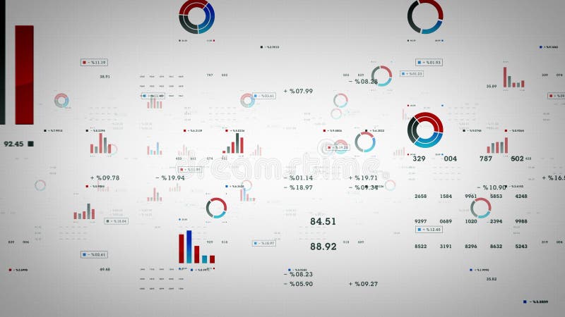 Blanc de graphiques et de données de gestion