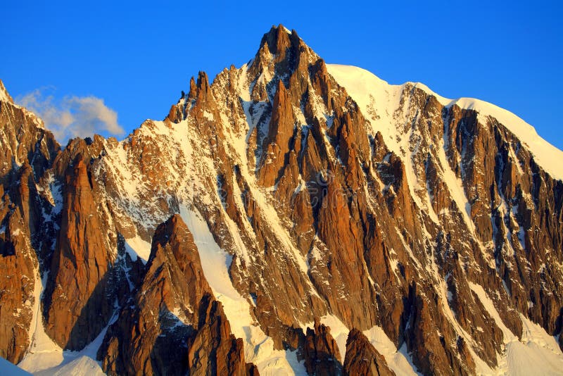 Blanc du mont tacul στοκ φωτογραφία