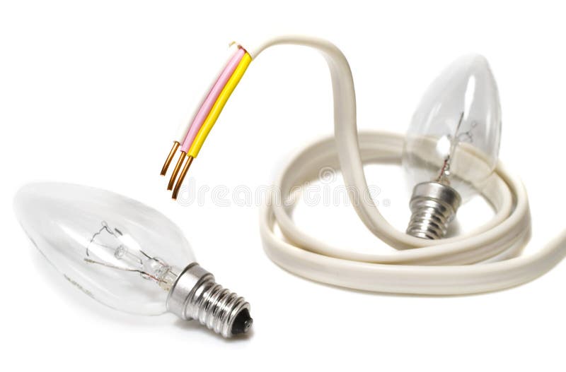 Ampoule De Simulation De Jour, D'isolement Sur Le Blanc Photo stock