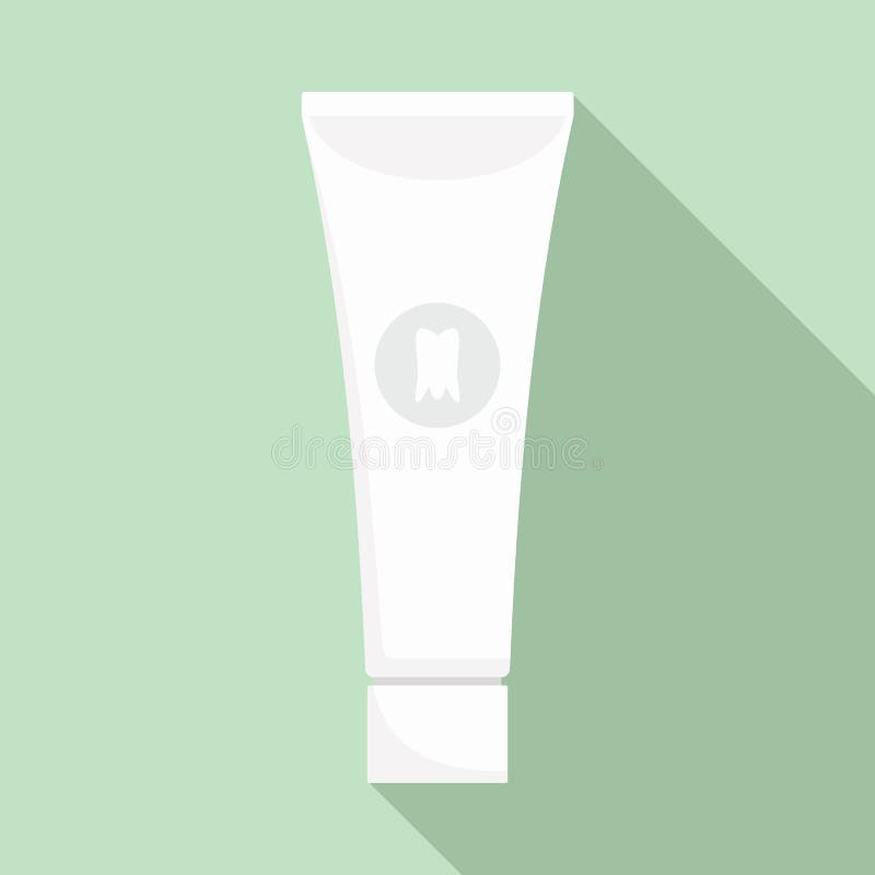 Blanchiment de l'icône de pâte dentifrice, style plat illustration stock Blanchiment de l'icône de pâte dentifrice, style plat illustration stock