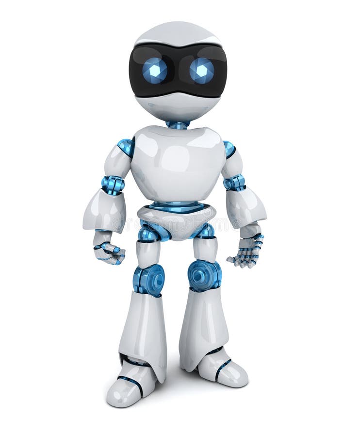 Blanco del robot solamente stock de