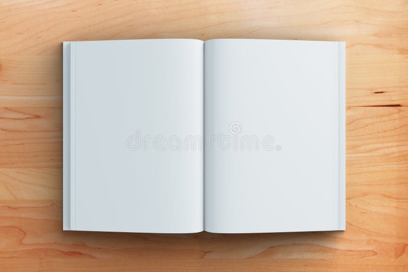 Blanco pagina's van agenda op bruine houten lijst royalty-vrije illustratie Blanco pagina's van agenda op bruine houten lijst royalty-vrije illustratie