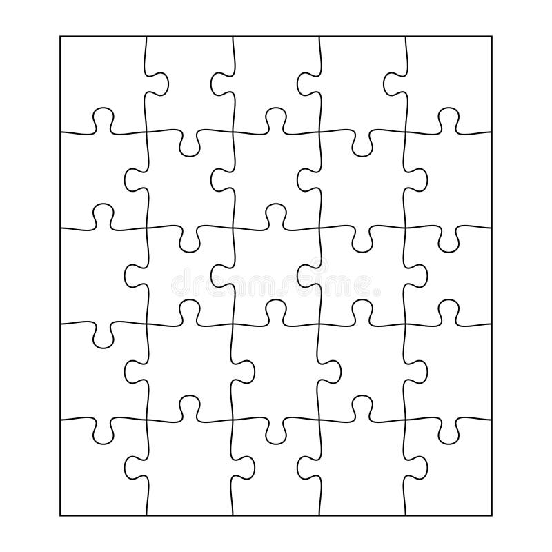 Lege Puzzel Volledige Stock - Illustration of aansluting: 82090484