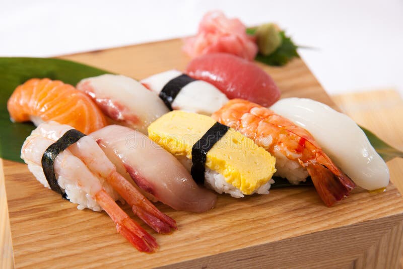 blandade sushi