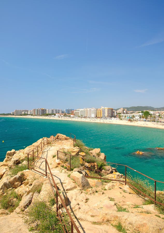 Blanes,Costa Brava,Spain stock image