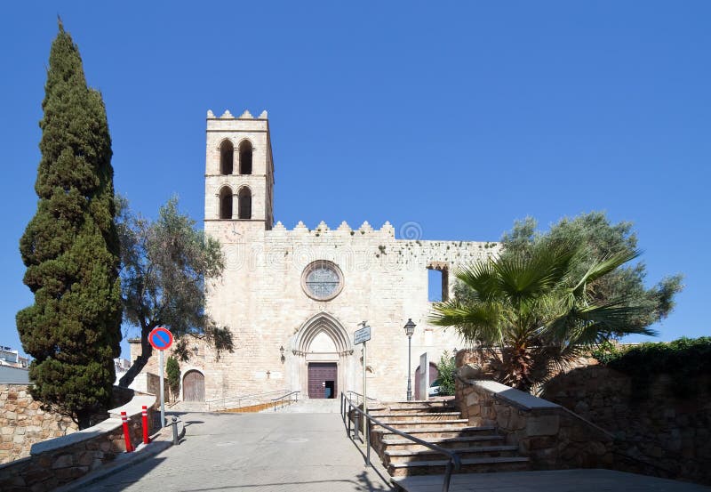 blanes καθολική εκκλησία Mary ST στοκ φωτογραφίες blanes καθολική εκκλησία Mary ST στοκ φωτογραφίες