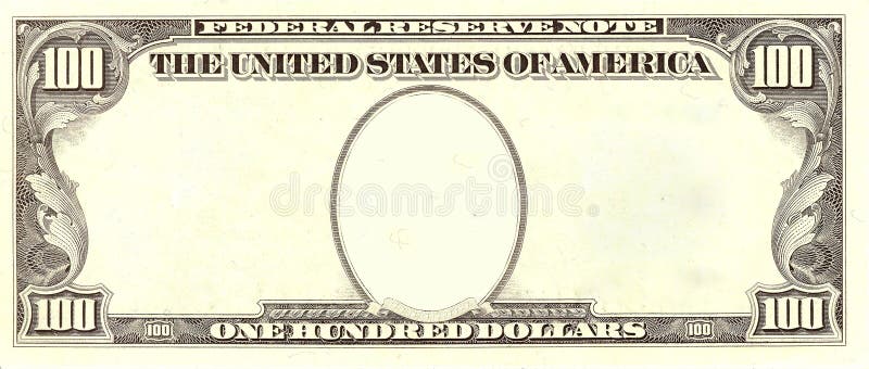 Blank Dollar Bill