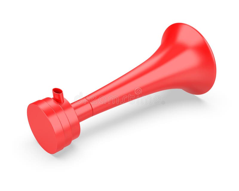 Blank Air Horn Trumpet Toy Template. Stock Illustration Illustration