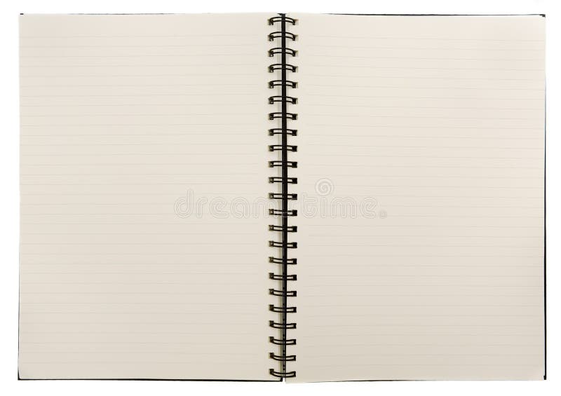 Tomt anteckningsblock arkivbild