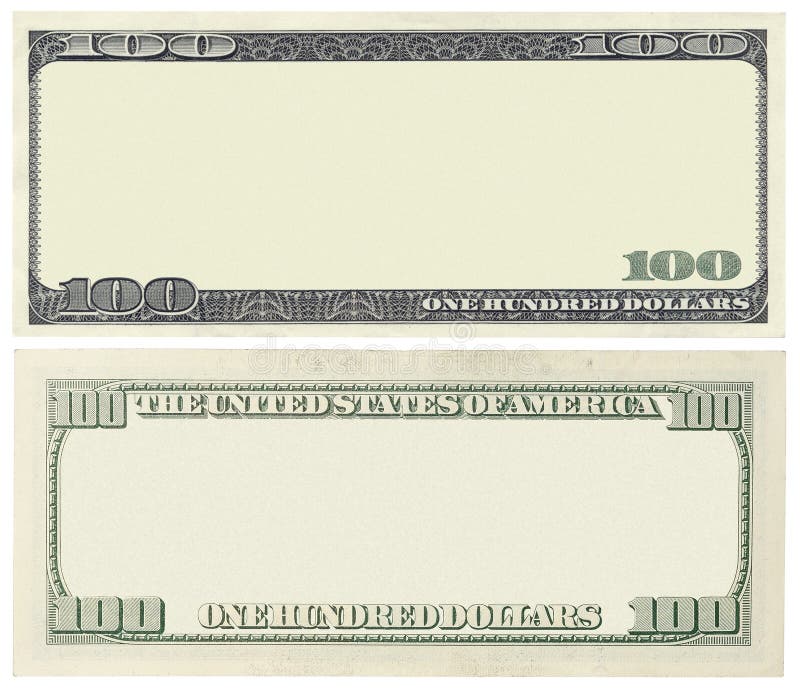 Blank banknote