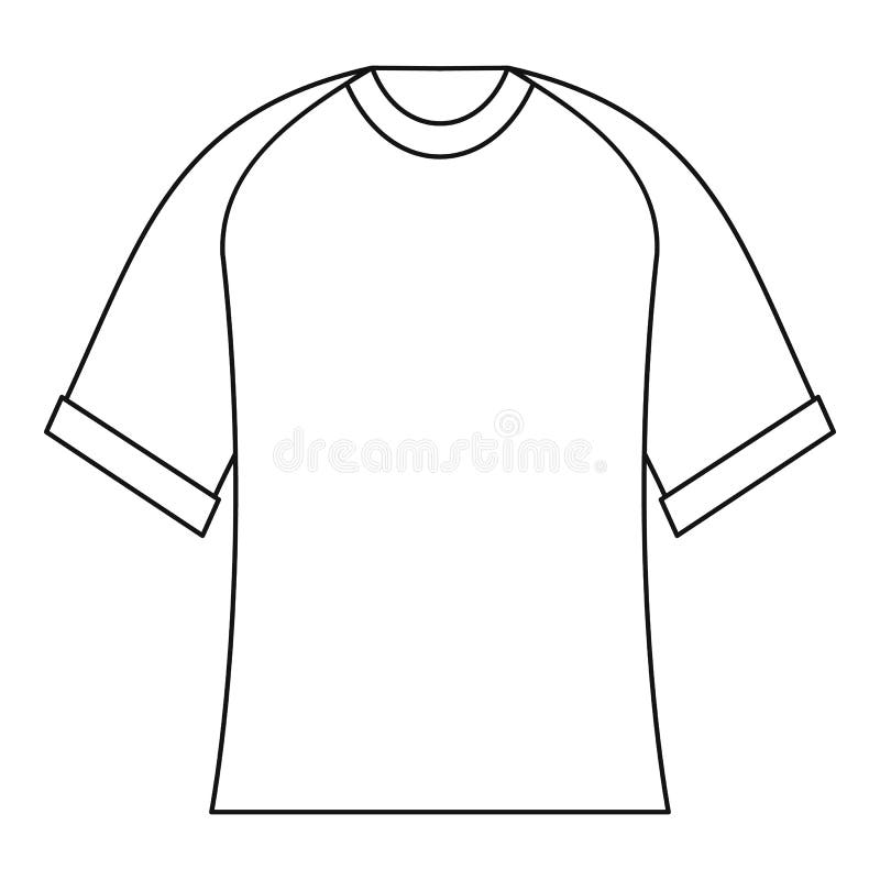 Blank Baseball Shirt Icon, Outline Style Stock Vector Illustration of store, style 143787749