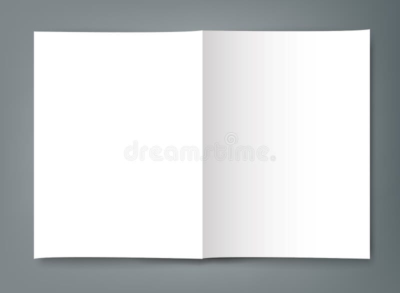 Blank Bi Fold Brochure Mockup Cover Template Stock Vector Blank Bi Fold Brochure Mockup Cover Template Stock Vector