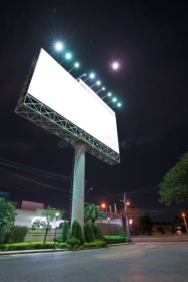 Blank bill board for advertising